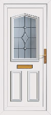 Oak glazed front door