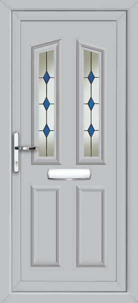 Light Grey UPVC Front door