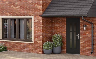 Black upvc door designs