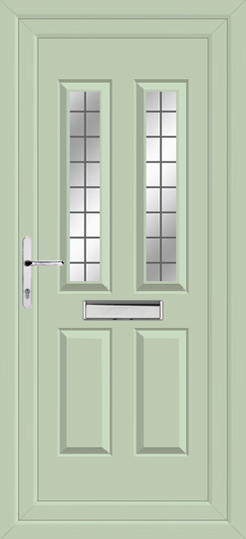 Chartwell Green Cannich Two Box Lead Upvc Door