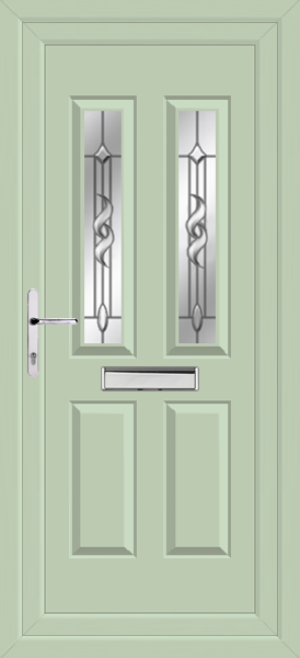 Chartwell Green Cannich Two Crystalline Upvc Front Door
