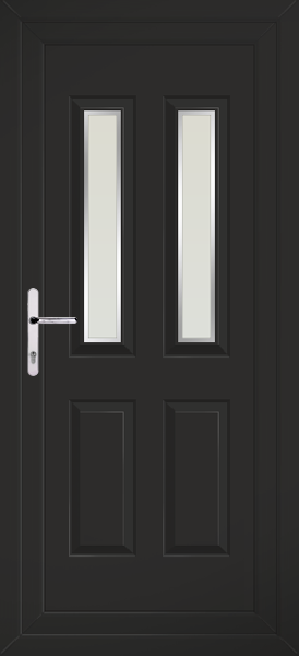 Black Cannich Two Naples Upvc Back Door