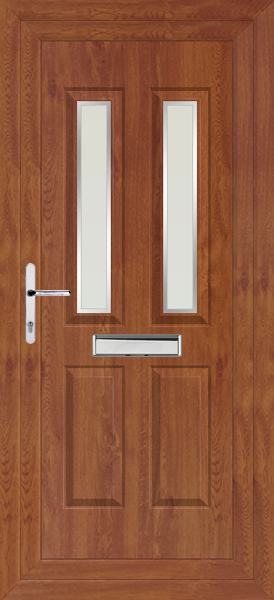 Golden Oak Cannich Two Naples Upvc Front Door