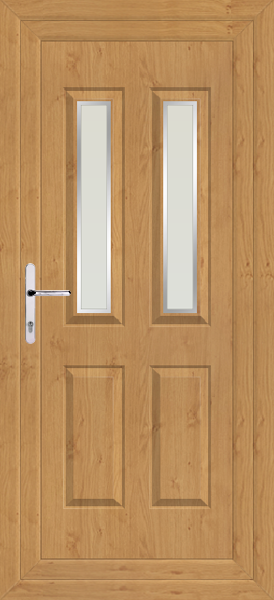 Irish Oak Cannich Two Naples Upvc Back Door