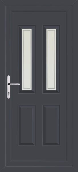 Anthracite Grey Cannich Two Pavia Upvc Back Door