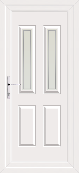 White Cannich Two Pavia Upvc Back Door