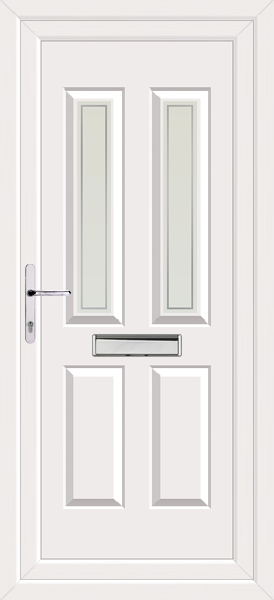 White Cannich Two Pavia Upvc Front Door