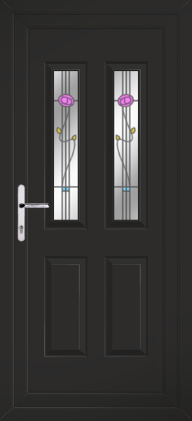 Black Cannich Two Ronay Upvc Back Door