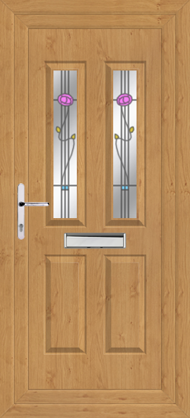 Irish Oak Cannich Two Ronay Upvc Front Door