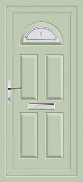 Chartwell Green Carron One Alva Upvc Door