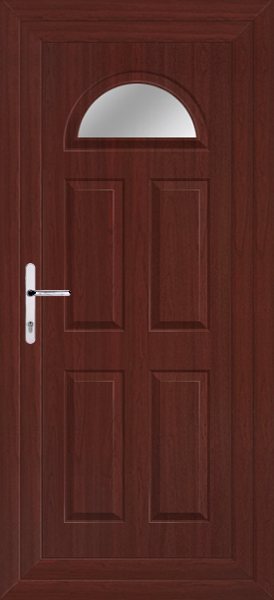 Rosewood Carron One Clear/Pattern Upvc Back Door
