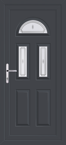 Anthracite Grey Carron Three Alva Upvc Back door