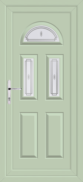 Chartwell Green Carron Three Alva Upvc Back door