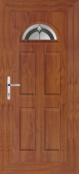 Golden Oak Carron One Ag-ate Upvc Back Door