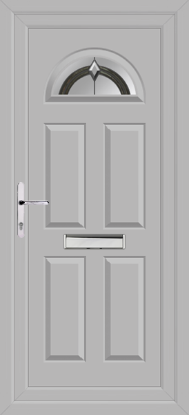 Agate Grey Carron One Agate Upvc Front Door