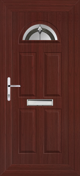 Rosewood Carron One Ag-ate Upvc Front Door