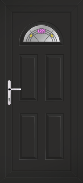 Black Carron One Eday Upvc Back Door