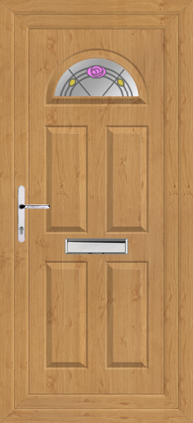 Irish Oak Carron One Eday Upvc Front Door
