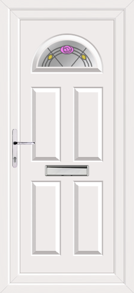 White Carron One Eday Upvc Front Door