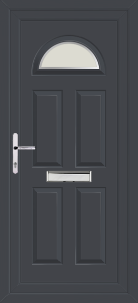 Anthracite Grey Carron One Naples Upvc Front Door