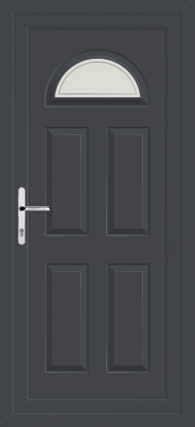 Anthracite Grey Carron One Pavia Upvc Back Door