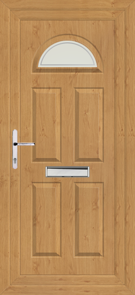 Irish Oak Carron One Pavia Upvc Front Door