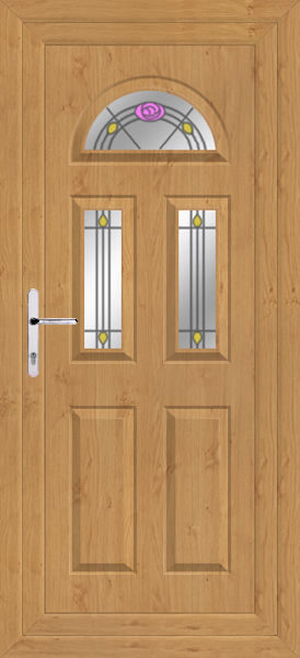 Irish Oak Carron Three Eday Upvc Back Door