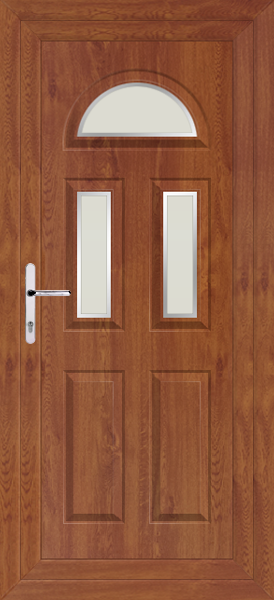 Golden Oak Carron Three Naples uPVC Back Door