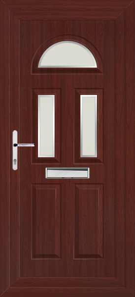 Rosewood Carron Three Naples uPVC Front Door