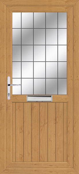 Irish Oak Fife Box Lead Upvc Front Door