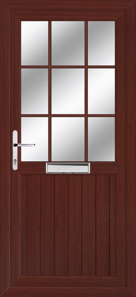 Rosewood Fife Georgian Bar Upvc Front Door