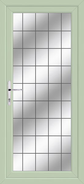 Chartwell Green Fully Glazed Box Lead Upvc Back Door