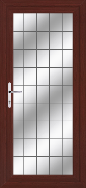 Rosewood Fully Glazed Box Lead Upvc Back Door