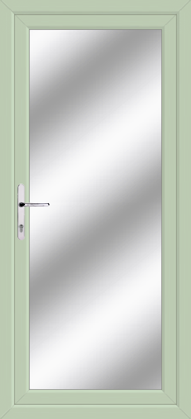 Chartwell Green Full Glazed Clear/Pattern Upvc Door