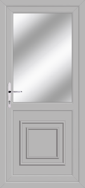 Agate Grey Greenock Clear/Pattern Rear Upvc Door