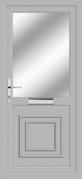 Agate Grey Greenock Clear/Pattern New Upvc front doors