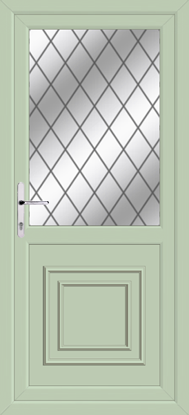 Chartwell Green Greenock Leaded Pvc Back Door
