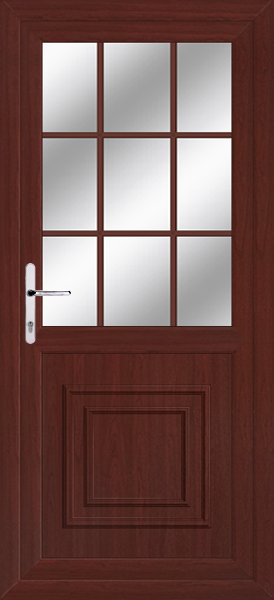 Rosewood Double Glazed Georgian Bar Door