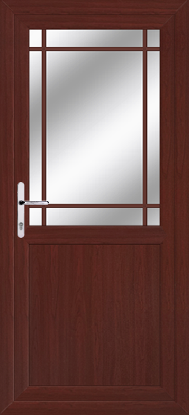 Rosewood Half Flat Edwardian Bar Upvc Back Door