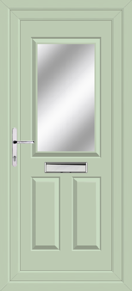 Chartwell Green Katrine Clear/Pattern Upvc Door