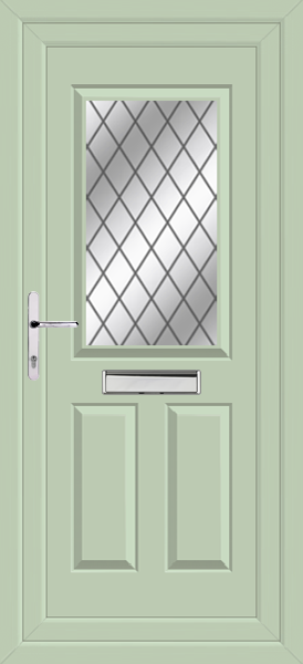 Chartwell Green Katrine Diamond Lead Upvc Door