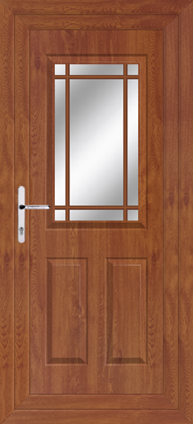 Golden Oak Katrine Edwardian Bar Upvc Back Door