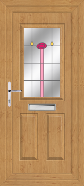 Irish Oak Katrine Jura Upvc Front Door