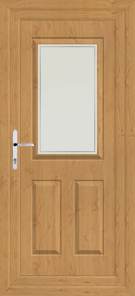 Irish Oak Katrine Pavia Upvc Back Door