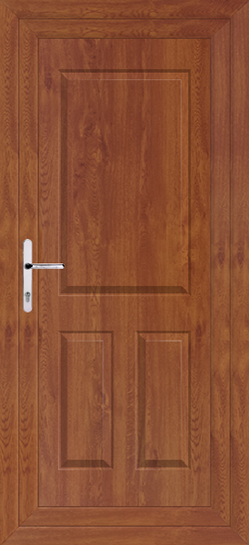 Golden Oak Katrine Solid Upvc Back Door