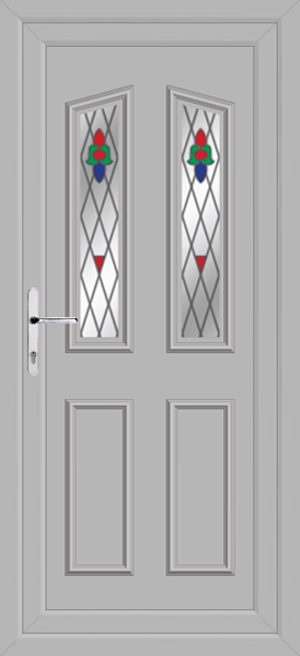 Agate Grey Kishorn Two Bell Upvc Back Door