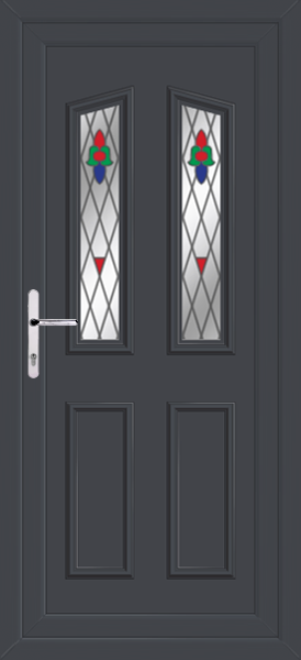 Anthracite Grey Kishorn Two Bell Upvc Back Door