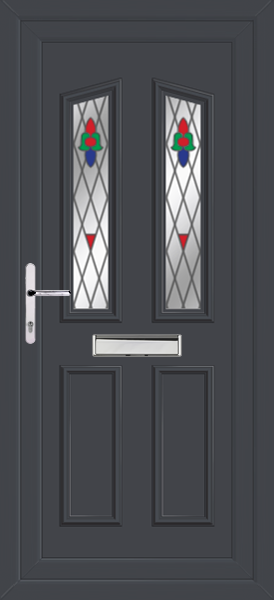Anthracite Grey Kishorn Two Bell Upvc Door