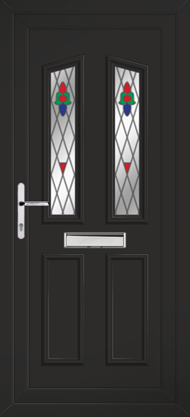Black Kishorn Two Bell Upvc Door