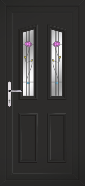 Black Kishorn Two Ronay Upvc Back Door